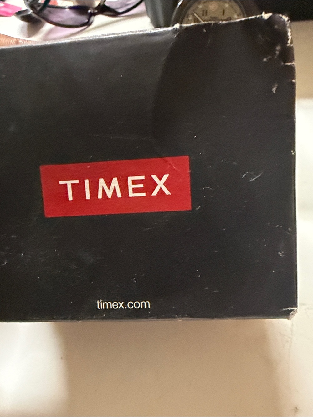 Timex Black Box with Red Logo Panel